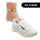 Tenis Feminino e Coturno Infantil - KIT 2 PARES Tam 20 ao 34