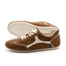 Tênis Feminino Easy em Couro Camurça Marrom - 6639CK