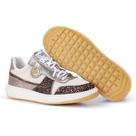 Tênis feminino em couro Susan Marina mello animal print