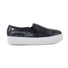 Tênis Feminino Giulia Domna Couro Escamado Preto - 327.75
