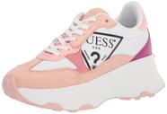 Tênis feminino GUESS CALEBB3 branco/rosa Multi 7.5