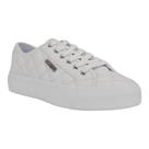 Tênis feminino GUESS JELEXA branco 140 com salto de 3,3 cm, tamanho 9,5