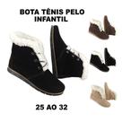 Tênis Feminino Infantil Bota de Inverno Neve 100% Forrada Pelo Lã Confort MG811