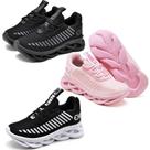 Tênis Feminino Infantil Esporte Sola Trançada Confortavel Kit 3 Peças Rosa/Preto
