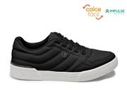 Tenis feminino kolosh c3013 detalhe brilho no calcanhar com cadarço elástico