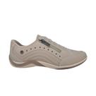 Tênis Feminino Kolosh C3669 Sapatenis Casual Zíper Bege