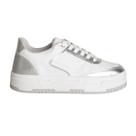 Tênis Feminino Lízis Urban Glow Branco E Prata Tênis Feminino Lízis Urban Glow Branco E Prata