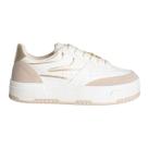 Tênis Feminino Lízis Urban Lux Dourado E Off-White