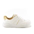 Tênis Feminino Mississipi Casual Branco/Dourado MI791-0002