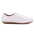 Tênis Feminino Mocatênis Branco Elástico Izabela Araújo Couro
