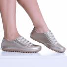 Tênis Feminino Mocatênis Ouro Velho com zíper Izabela Araújo Couro