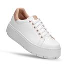 Tênis Feminino Moda Casual Flat Sola Leve Cadarço Estilo e Conforto Mulher Fashion Dia a Dia