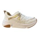 Tenis Feminino Modare Casual Ultraconforto Superleve Metalizado 7401.102 Branco