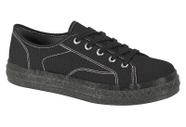 Tenis Feminino Moleca Casual Tendencia Moda Lona Star Basico