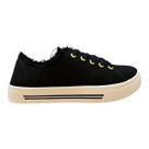 Tenis Feminino Moleca Conforto Casual Retrô Detalhe Desfiado Básico Antiderrapante 5667.722 Preto