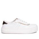 Tênis Feminino Moleca Flatform Napa Sardenha Branco