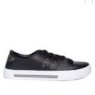 Tênis Feminino Moleca Napa Floather com Aplicações Preto/Dourado