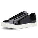 Tênis feminino Pierrô slip on couro legítimo cor preto