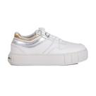Tênis Feminino Plataforma Reconte Metalizado Luiza Barcelos Off White