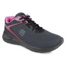 Tênis Feminino Preto Pink 1261E- Star Flex Tênis Feminino Preto Pink 1261E- Star Flex