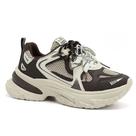Tênis Feminino Ramarim Sneaker Dad Chunky 2671131 Marrom 2 Cadarços