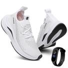Tenis Feminino Running Academia Treino Corrida e relogio Digital