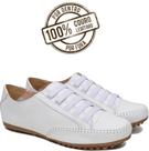 Tênis Feminino Sapatênis Mocassim Mocatênis Couro Branco - N 33 Até 42 Tênis Feminino Sapatênis Mocassim Mocatênis Couro Branco - N 33 Até 42