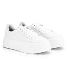 Tenis Feminino Sapatenis Sola Alta Listras Casual Original