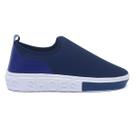 Tenis Feminino Shoes Calce Facil Academia Slip-on Leve Confortável Azul