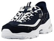 Tênis Feminino Skechers D'Lites New Classic Azul Marinho e Branco 36
