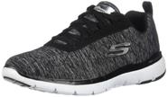 Tênis Feminino Skechers Flex Appeal 3.0 Preto e Branco 37 BR