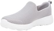 Tênis feminino Skechers Go Walk Joy, cinza claro, tamanho 10 de largura