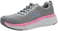 Tênis Feminino Skechers Max Cushioning Elite Cinza e Rosa Número 39