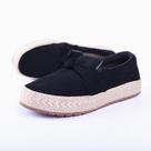 Tênis Feminino Slip On Com Detalhe Laço Preto Calce Fácil Tênis Feminino Slip On Com Detalhe Laço Preto Calce Fácil