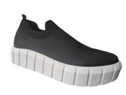 Tênis feminino slip on confort casual calça facel spaflex