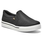 Tênis Feminino Slip On Napa Tricot Preto Via Marte 016-023-01