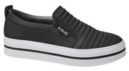 Tênis Feminino Slip On Preto Quiz 65-1791 Confortável Matelasse - super Leve Tênis Feminino Slip On Preto Quiz 65-1791 Confortável Matelasse - super Leve