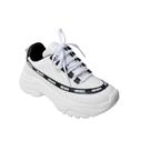 Tênis Feminino Sneaker Branco Glitter Plataforma Alto Leve Blogueira