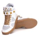 Tênis Feminino Sneaker Gaya Fitness Em Couro Leather