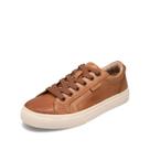 Tênis feminino Taos Plim Soul Lux Leather Lace Up Caramel