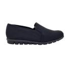 Tênis feminino Usaflex ao1300 loafer elastano preto conforto