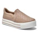 Tênis Feminino Via Marte Couro Casual Slip On Confortavel