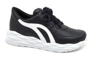 Tênis Feminino Werner Preto Couro Modinha Tendência Conforto