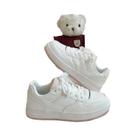 Tênis Femininos Para Tênis 2024, Moda Confortável, Estilo Casual Acadêmico, Sapatos Brancos Para