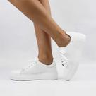 Tênis Flat Sola Alta Slim Couro