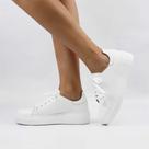 Tênis Flat Sola Alta Slim Couro Tênis Flat Sola Alta Slim Couro