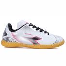 Tênis Futsal Infantil Diadora Squadra Branco / Pink / Preto