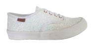 Tênis Gliter Branco Cano Baixo Street St0919 Tecido - Novo Tênis Gliter Branco Cano Baixo Street St0919 Tecido - Novo