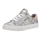 Tênis GUESS LOVEN Silver/Pink Glitter Logo 099 para mulheres
