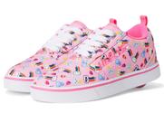Tênis Heelys Pro 20 Prints Skate Rosa em Lona, Tamanho 8 Tênis Heelys Pro 20 Prints Skate Rosa em Lona, Tamanho 8